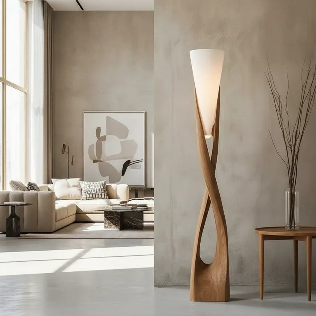 Lampadaire en Bois Design