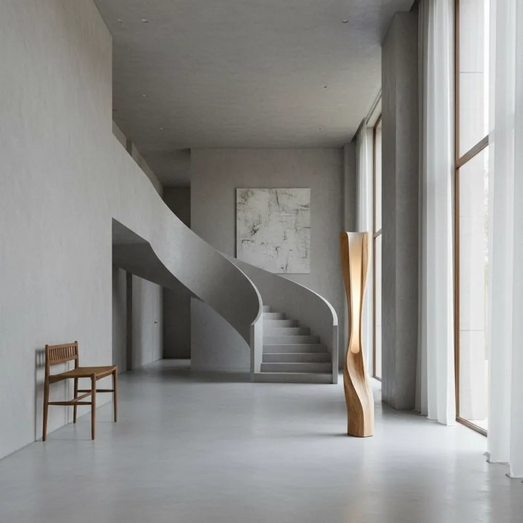 Lampadaire en Bois Naturel