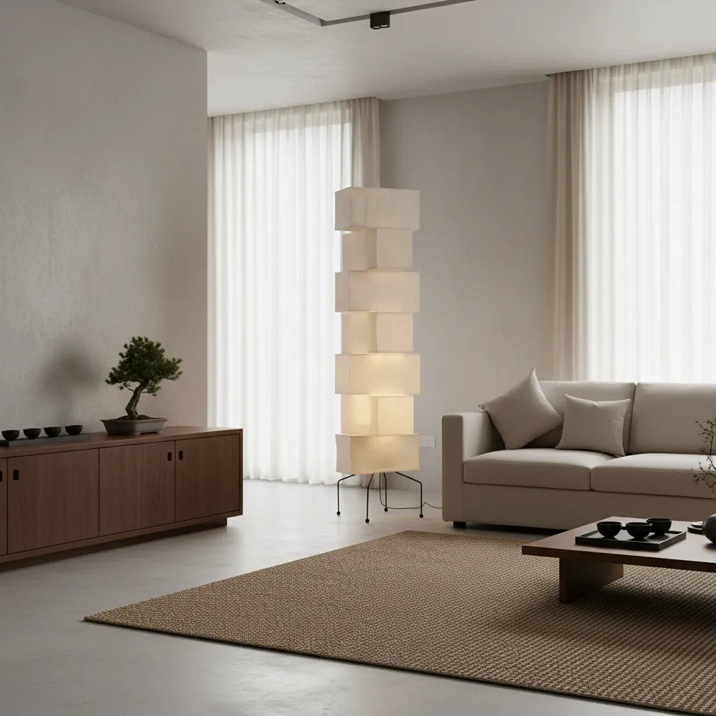 Lampadaire Japonais Papier