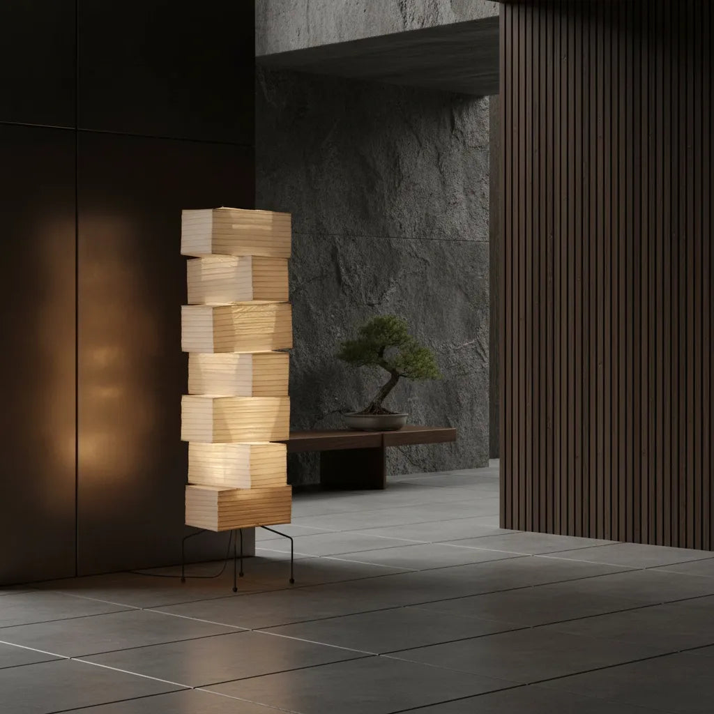 Lampadaire Japonais Papier