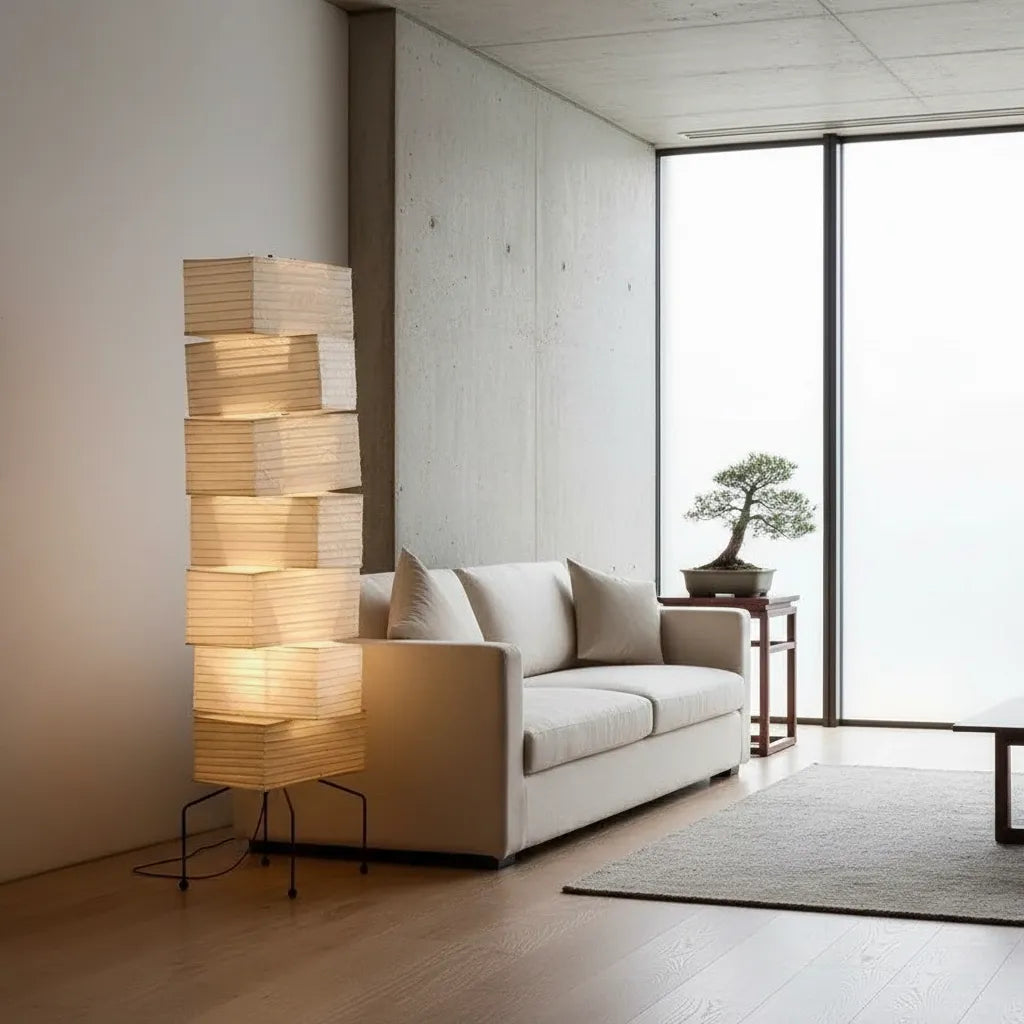 Lampadaire Japonais Papier