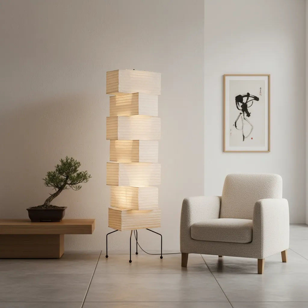 Lampadaire Japonais Papier