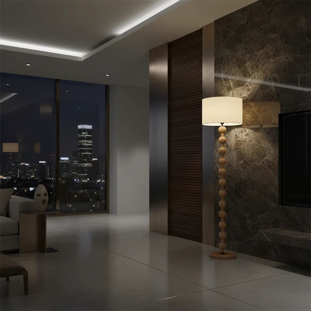 Lampadaire sur Pied Bois