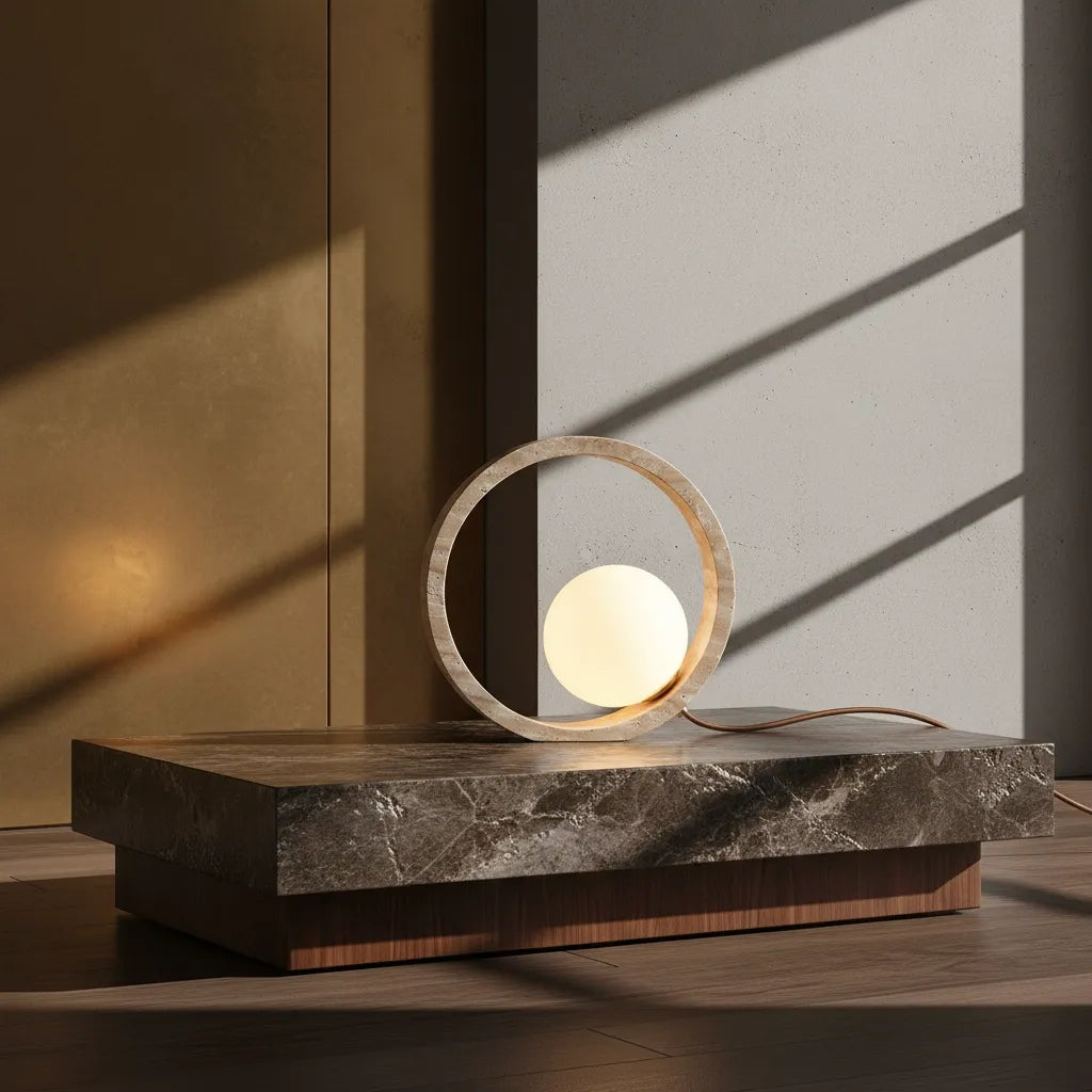 Lampe à Poser Travertin