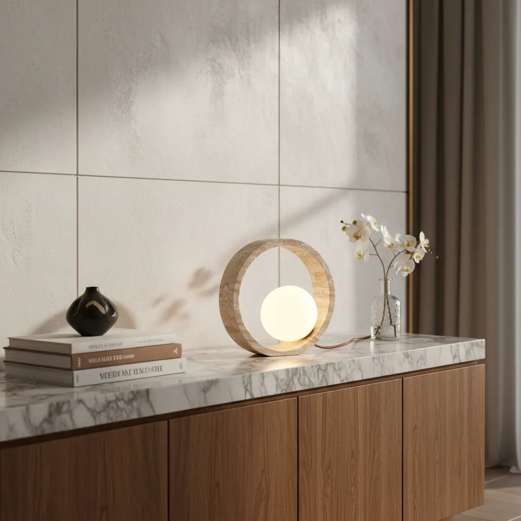 Lampe à Poser Travertin