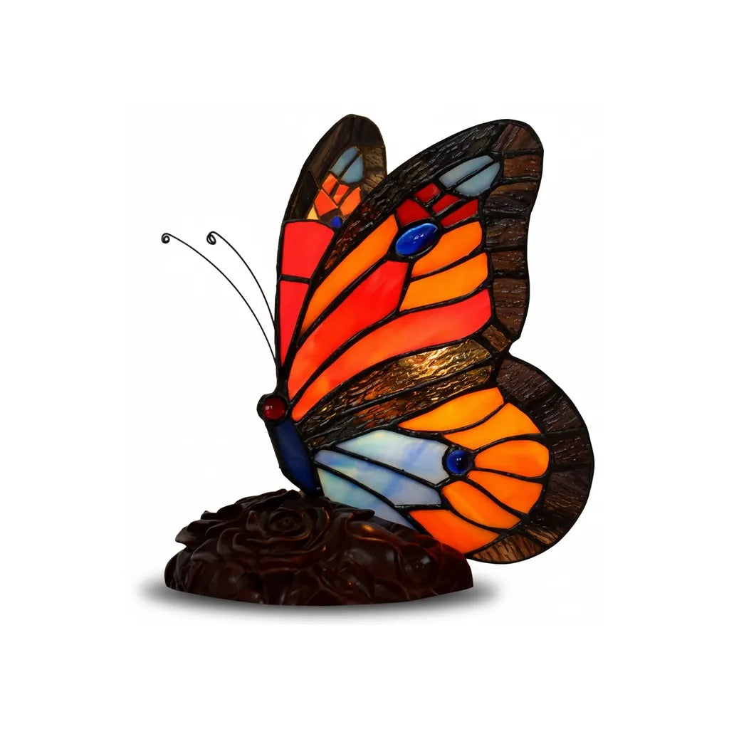 Lampe Art Deco Tiffany Papillon