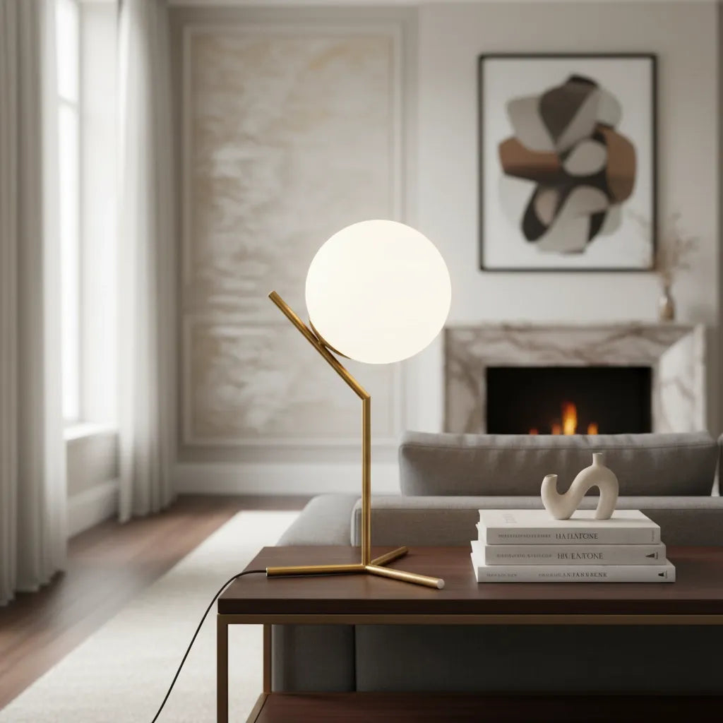 Lampe Boule à Poser Design