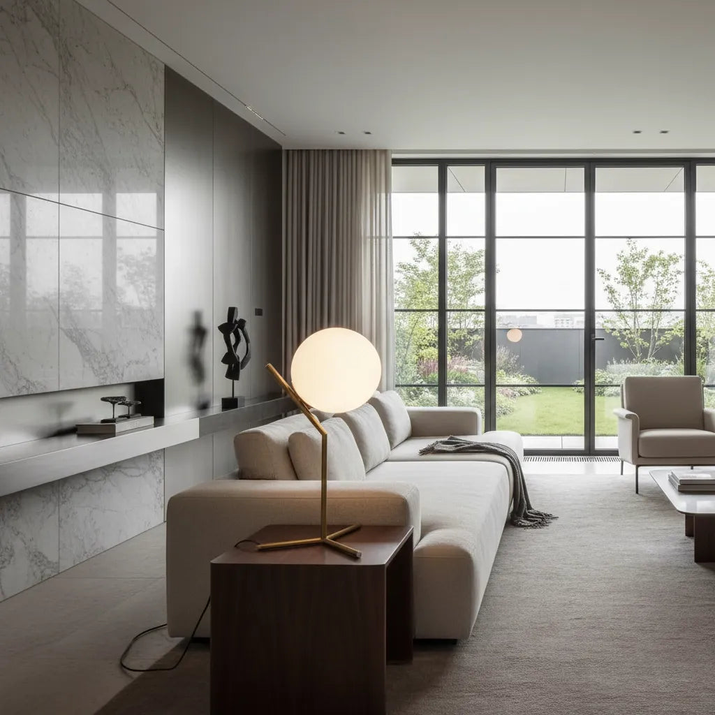 Lampe Boule à Poser Design