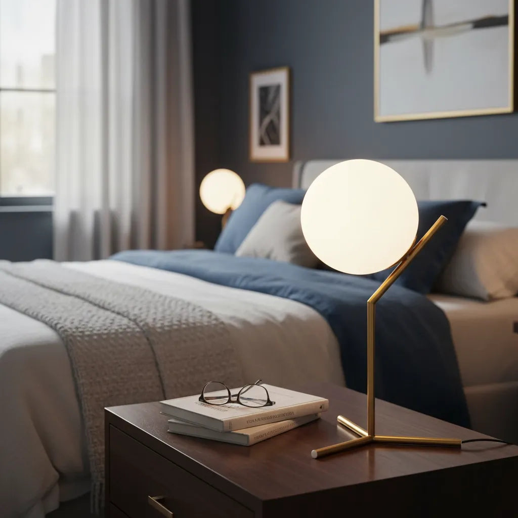 Lampe Boule à Poser Design