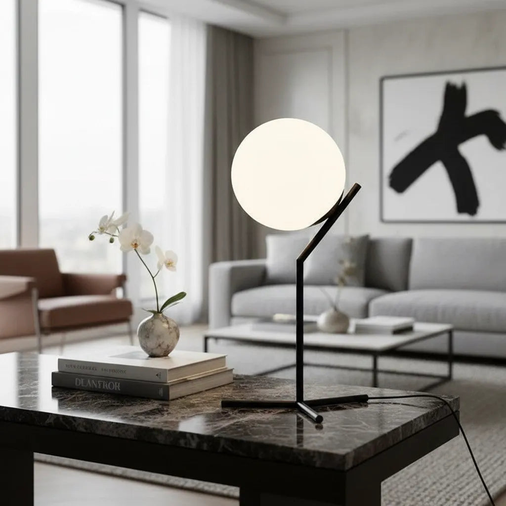 Lampe Boule à Poser Design