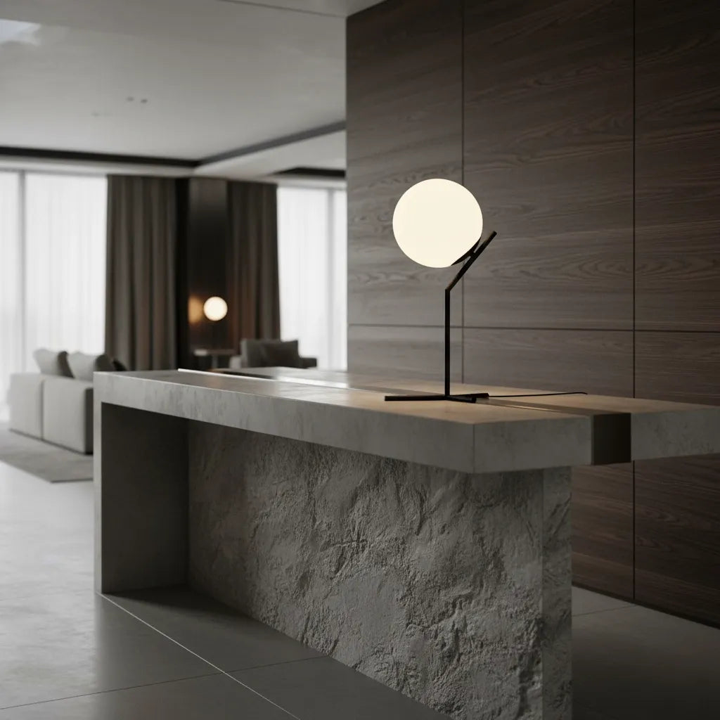 Lampe Boule à Poser Design