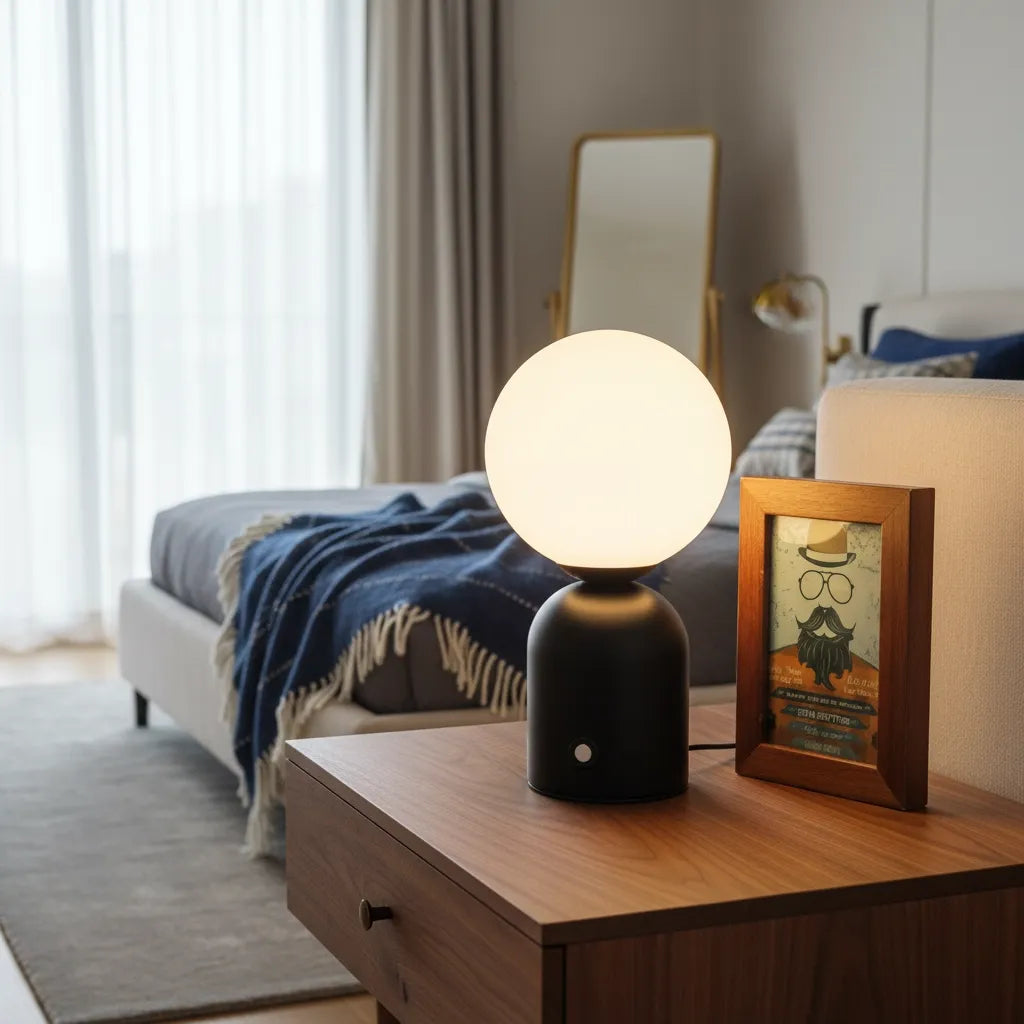 Lampe Boule à Poser Vintage