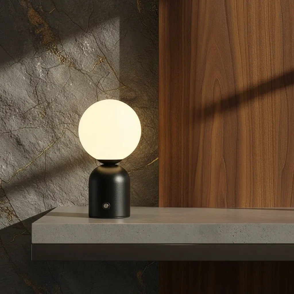 Lampe Boule à Poser Vintage