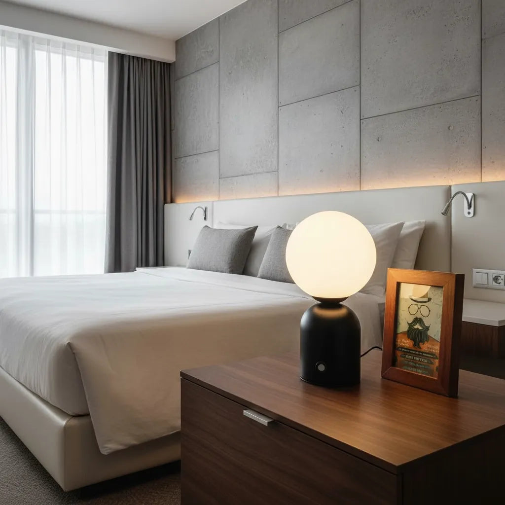 Lampe Boule à Poser Vintage