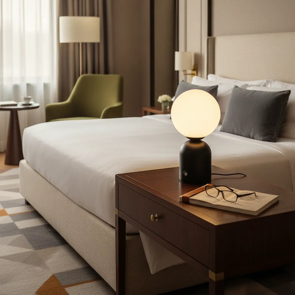 Lampe Boule à Poser Vintage