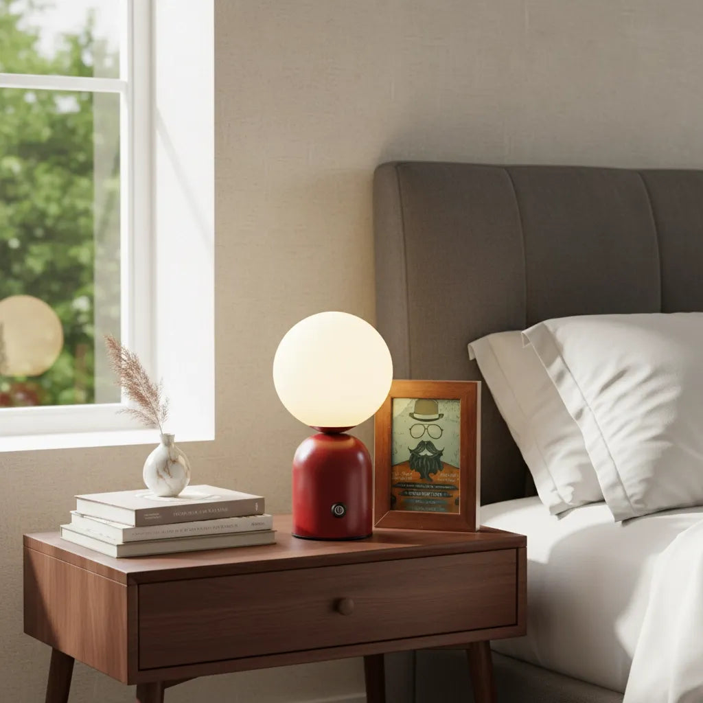 Lampe Boule à Poser Vintage