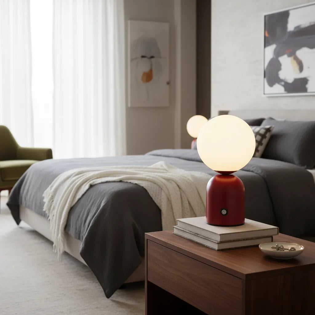 Lampe Boule à Poser Vintage