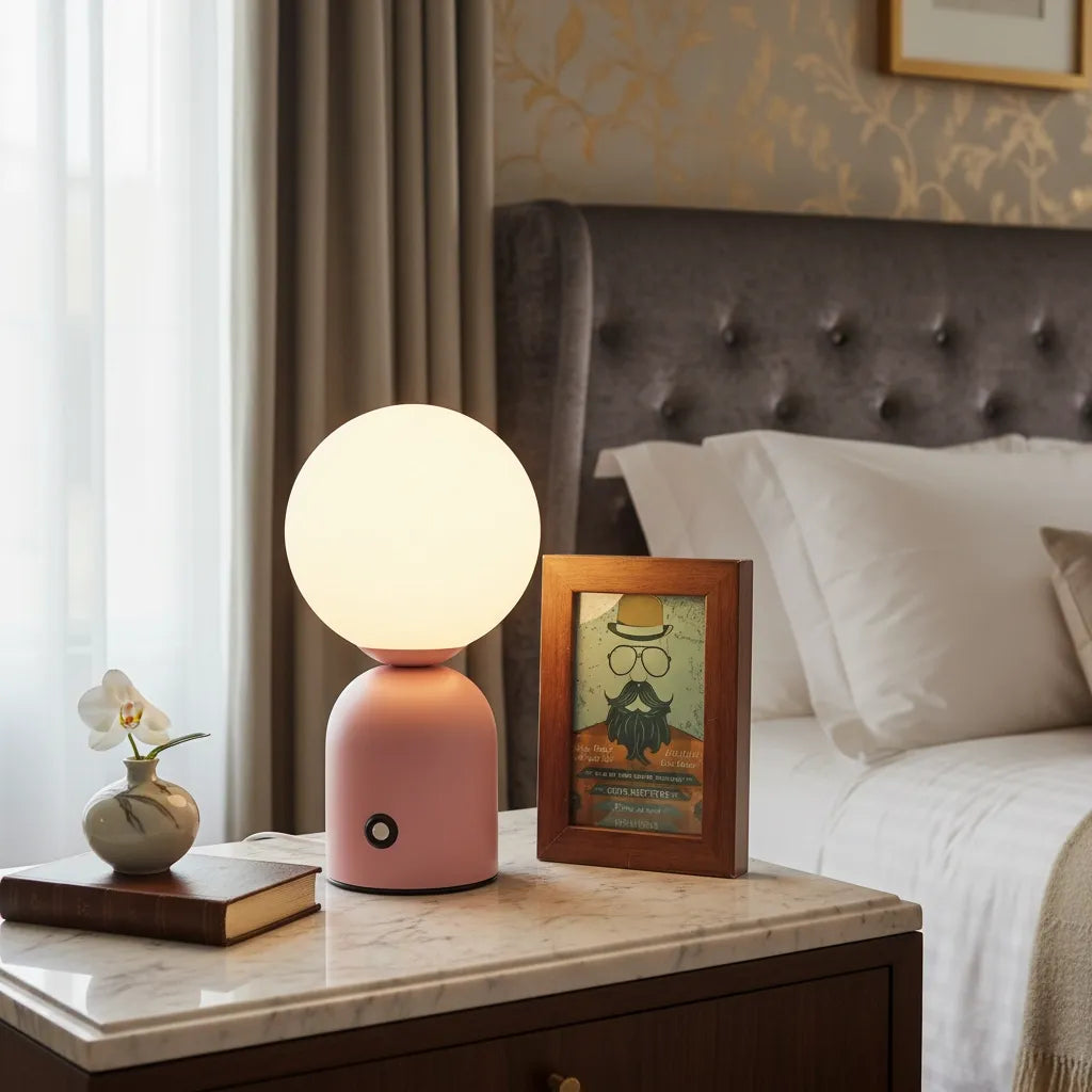 Lampe Boule à Poser Vintage