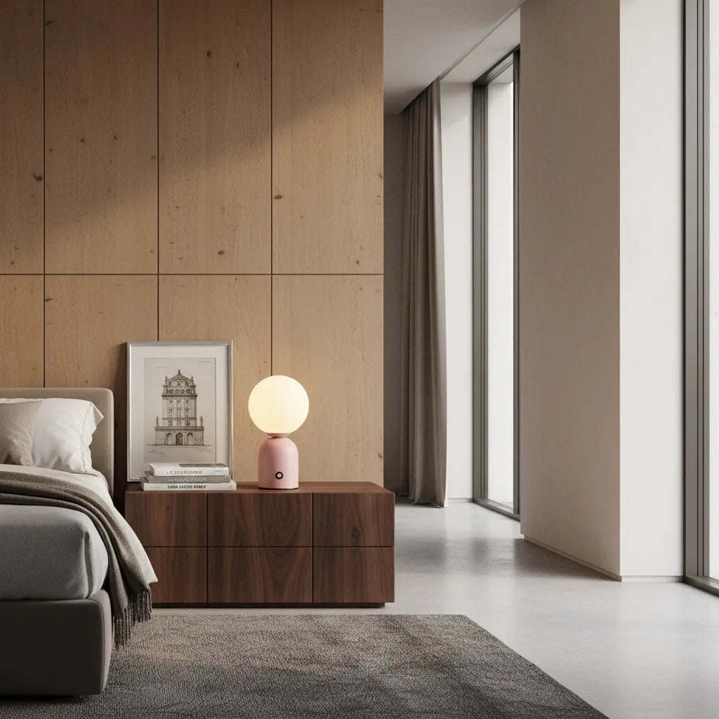 Lampe Boule à Poser Vintage