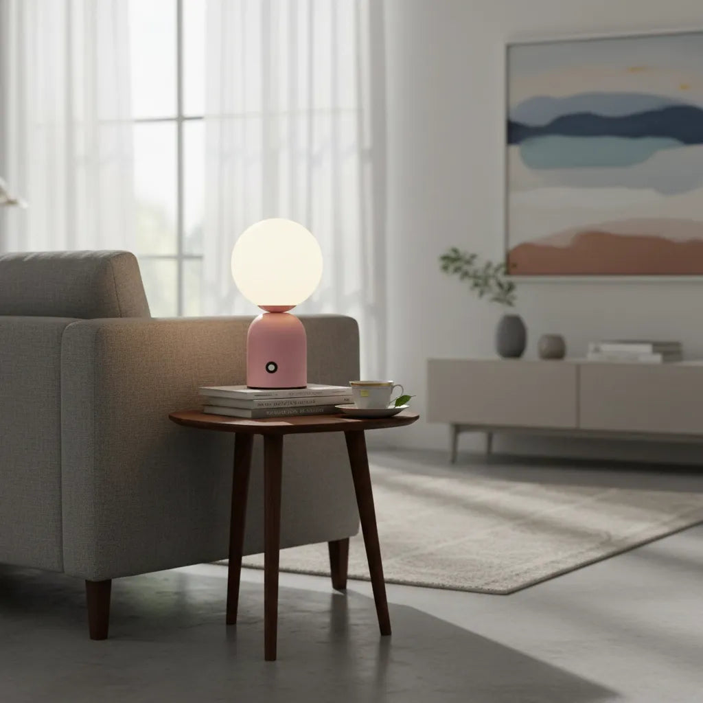 Lampe Boule à Poser Vintage