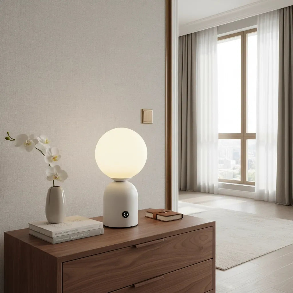 Lampe Boule à Poser Vintage