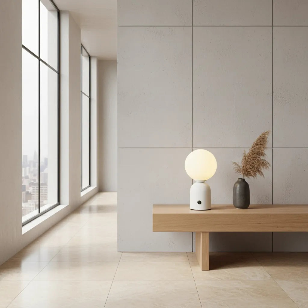 Lampe Boule à Poser Vintage