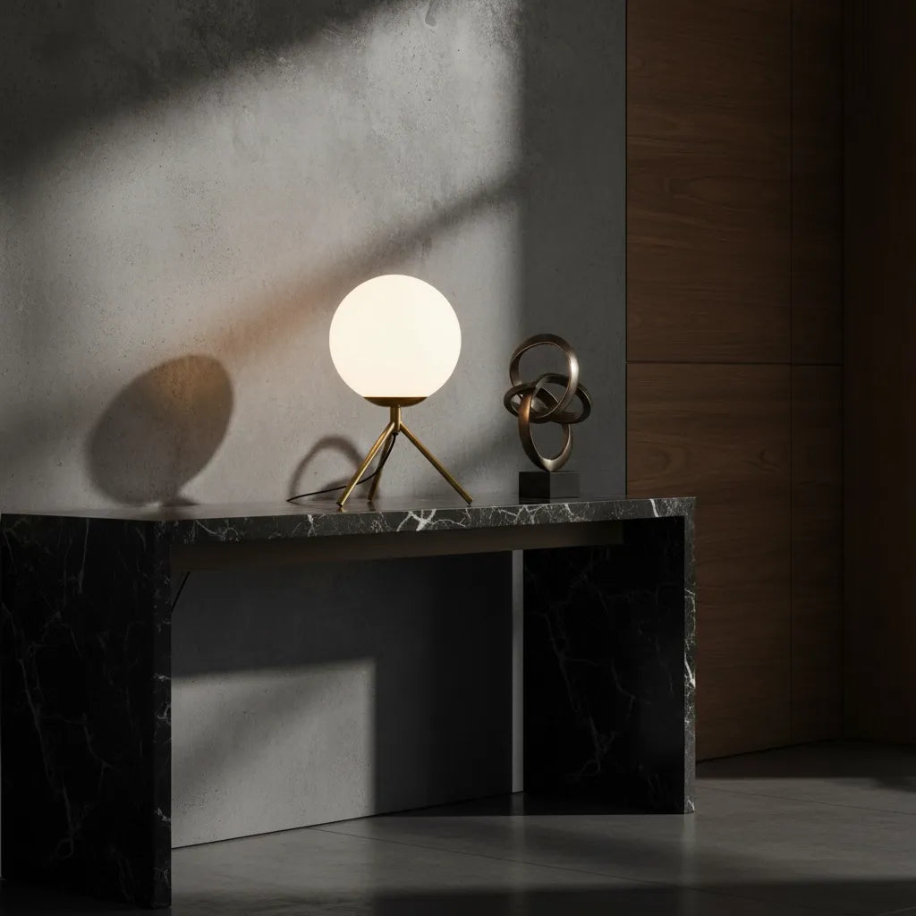 Lampe Boule sur Pied Design
