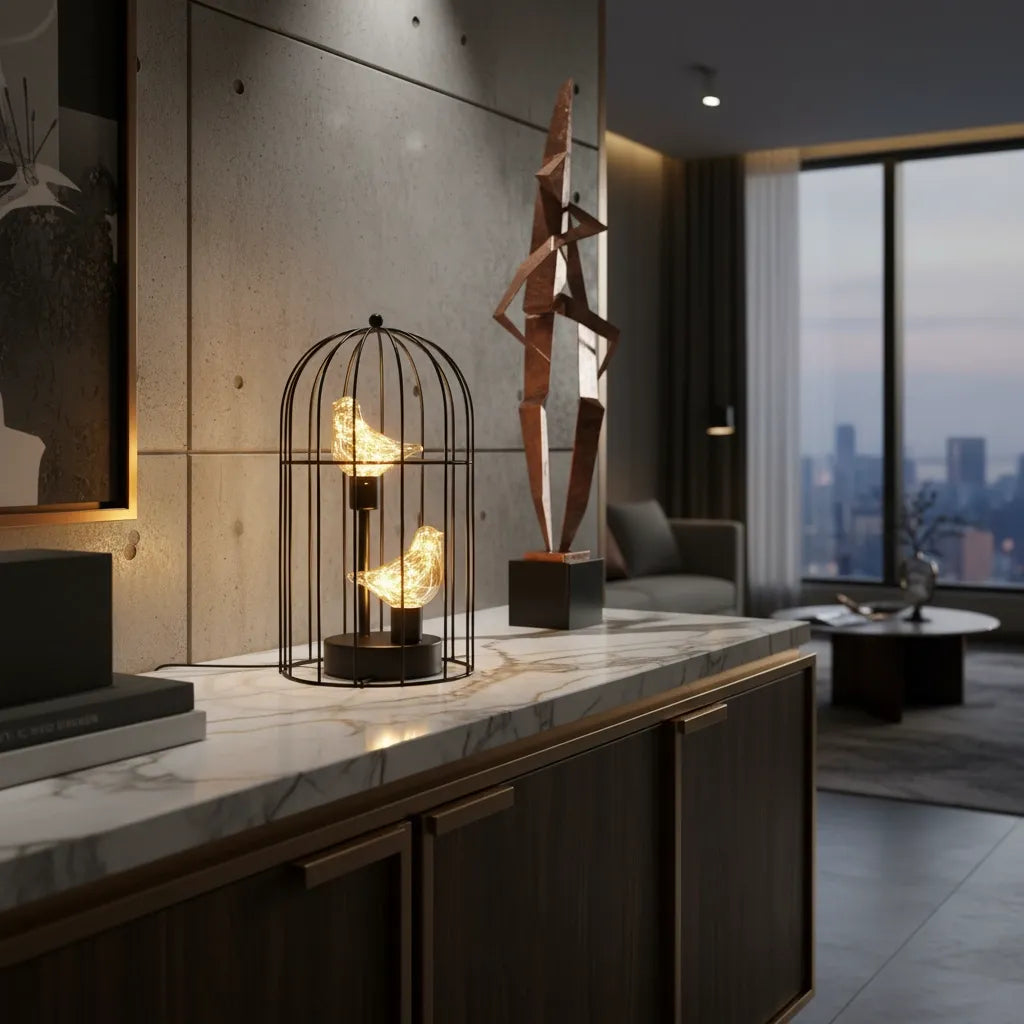 Lampe Cage à Oiseaux