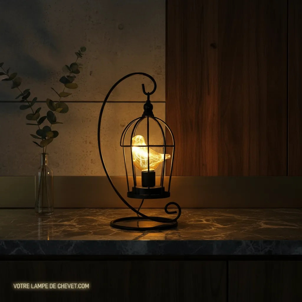 Lampe Cage Oiseau