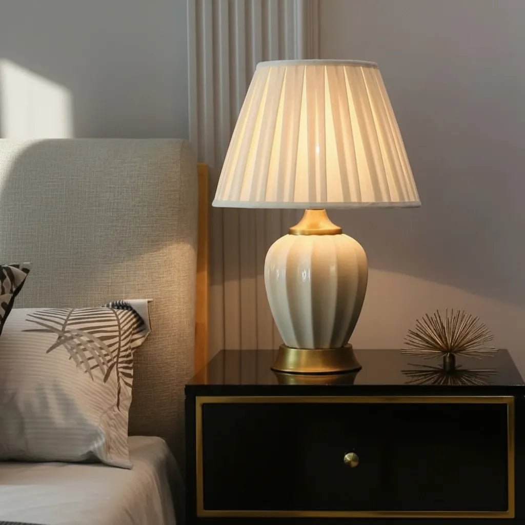 Lampe Céramique Blanche