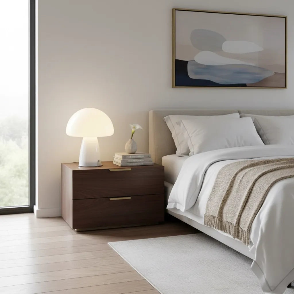 Lampe Champignon Blanc