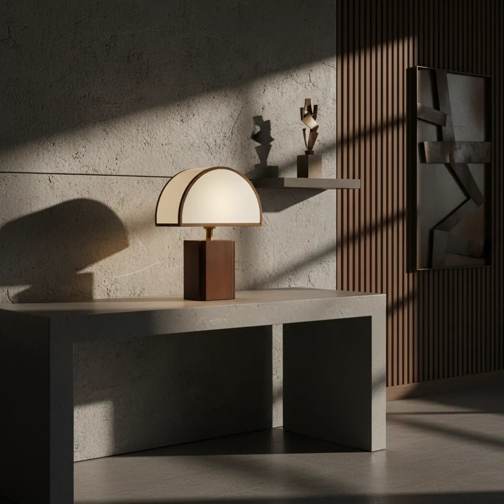 Lampe Champignon Bois