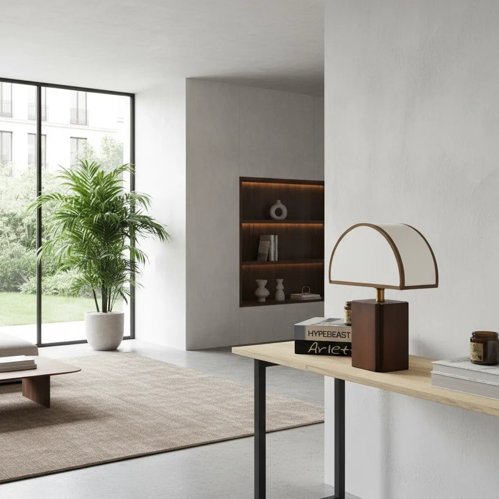 Lampe Champignon Bois