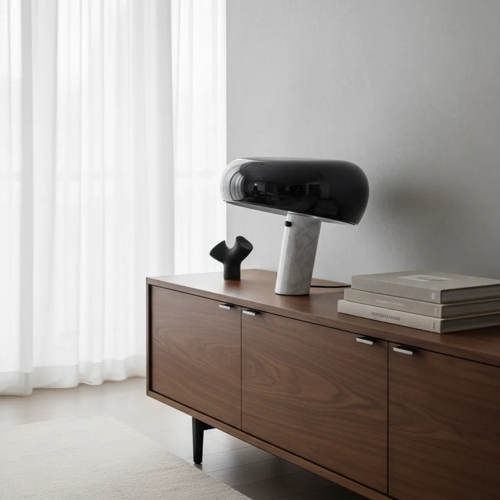 Lampe Champignon Marbre