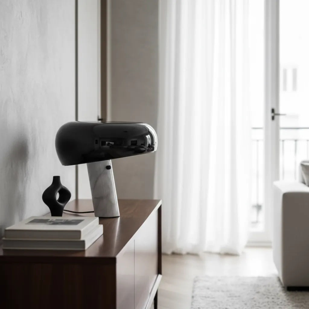 Lampe Champignon Marbre