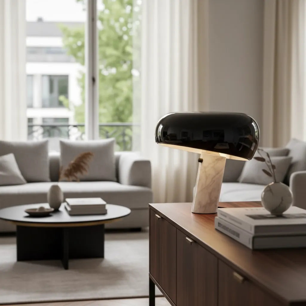 Lampe Champignon Marbre