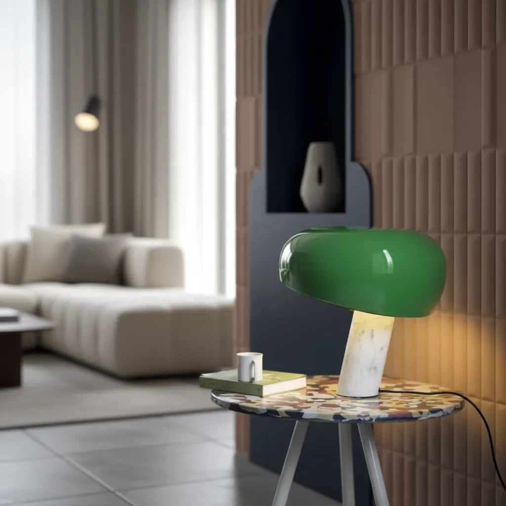 Lampe Champignon Marbre