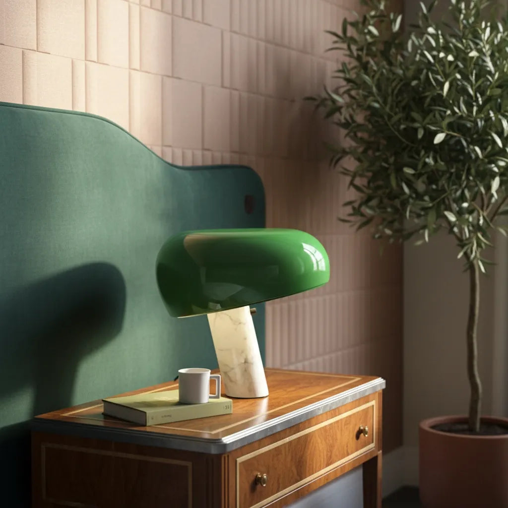 Lampe Champignon Marbre