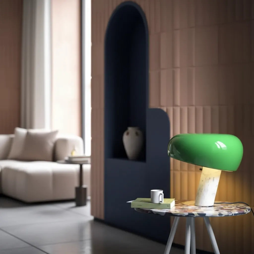 Lampe Champignon Marbre