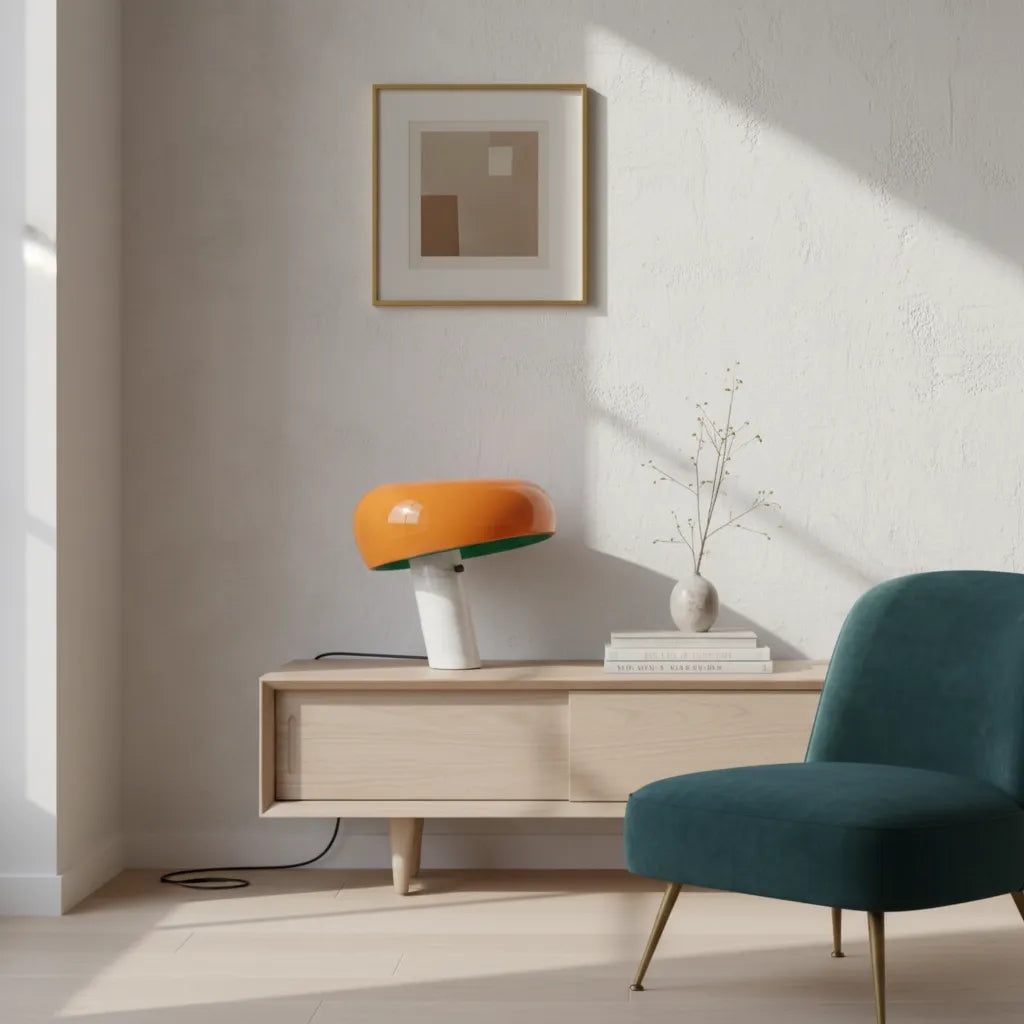 Lampe Champignon Marbre