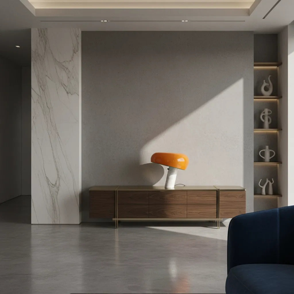 Lampe Champignon Marbre