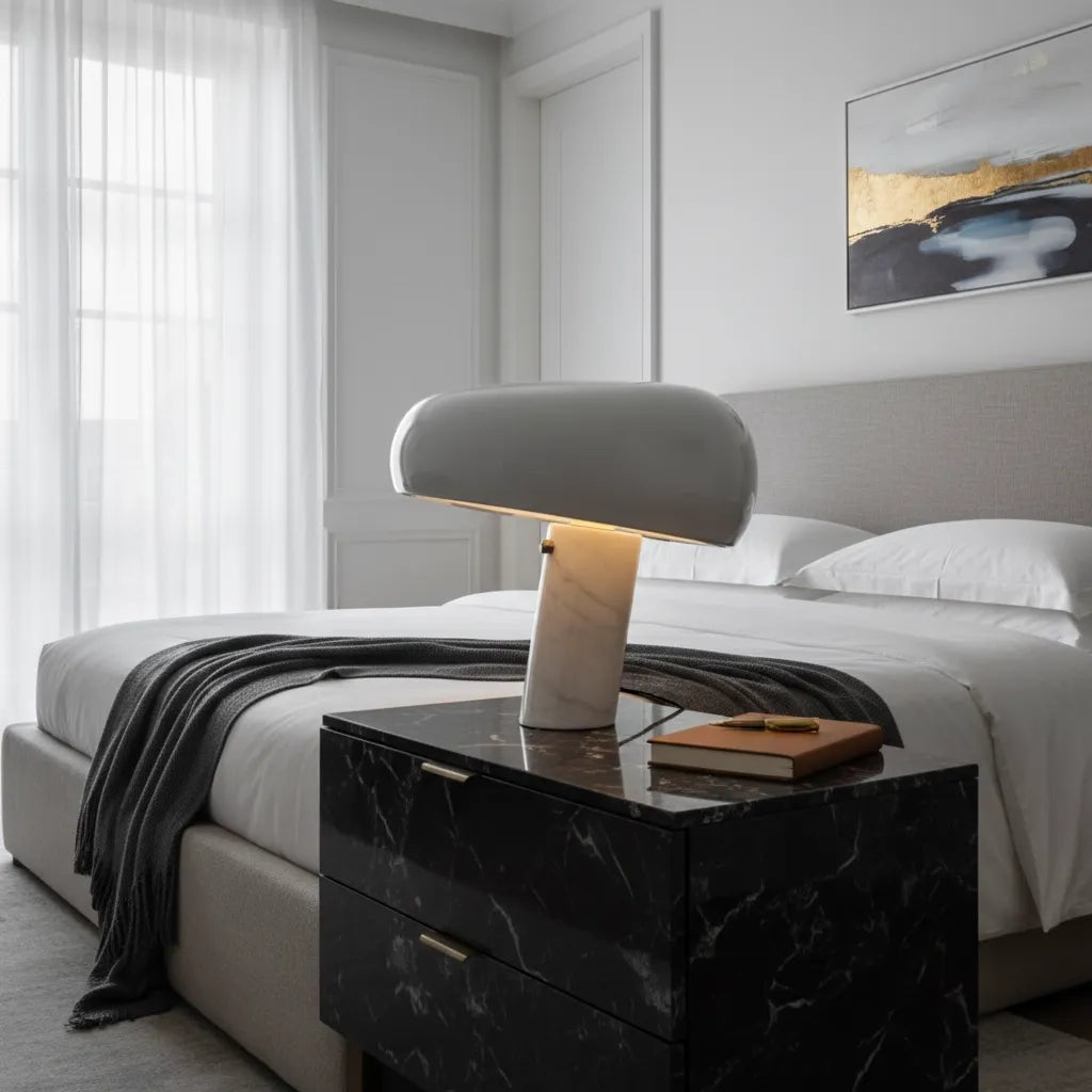 Lampe Champignon Marbre