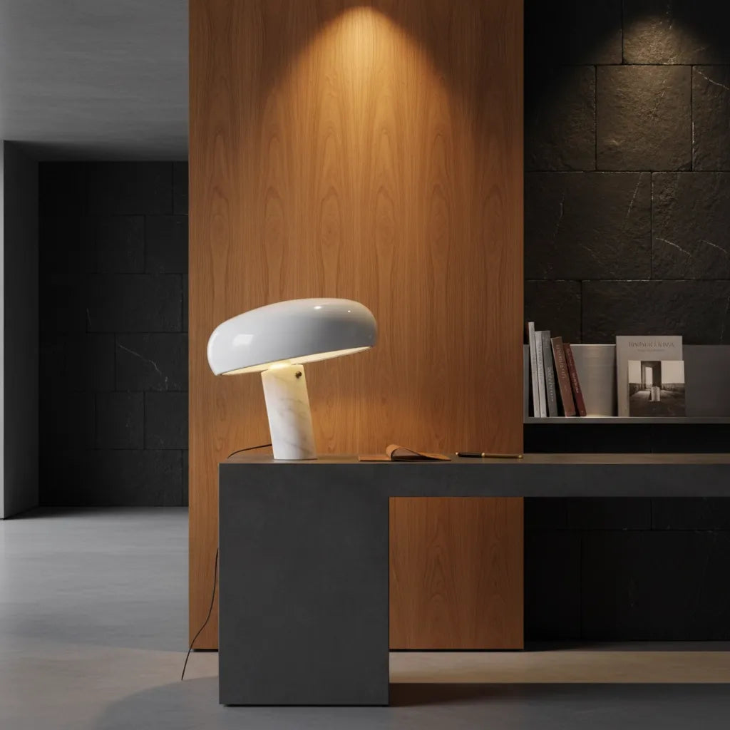 Lampe Champignon Marbre