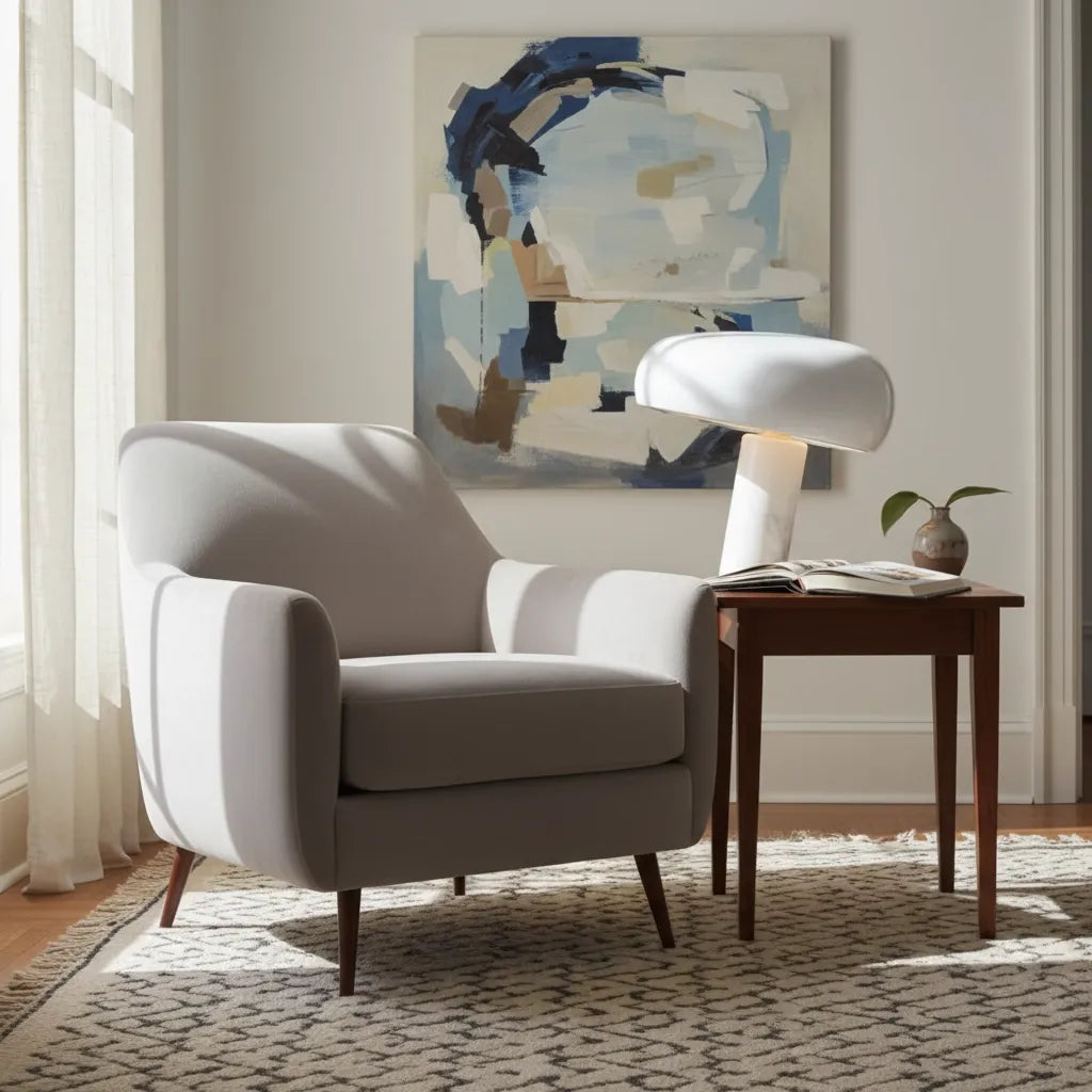 Lampe Champignon Marbre