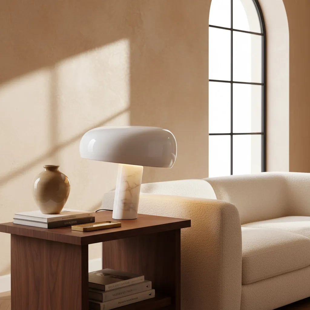 Lampe Champignon Marbre