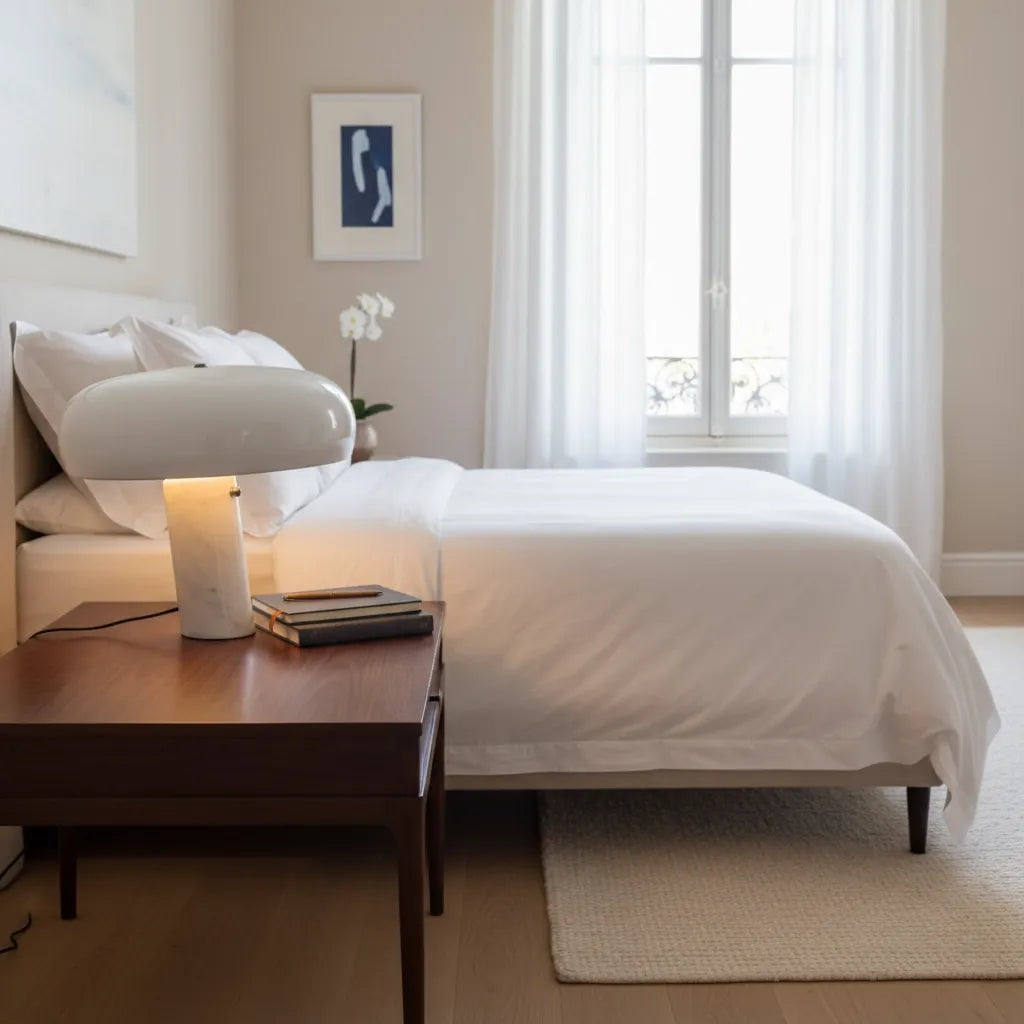 Lampe Champignon Marbre