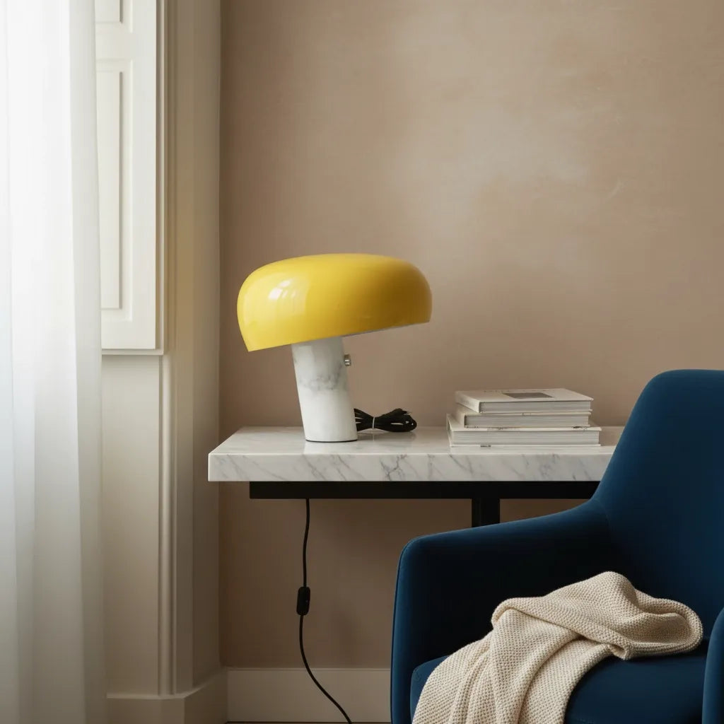 Lampe Champignon Marbre