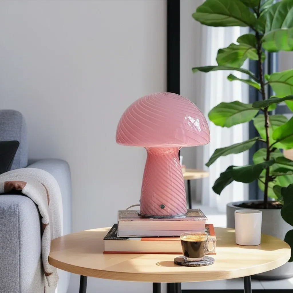 Lampe Champignon Verre
