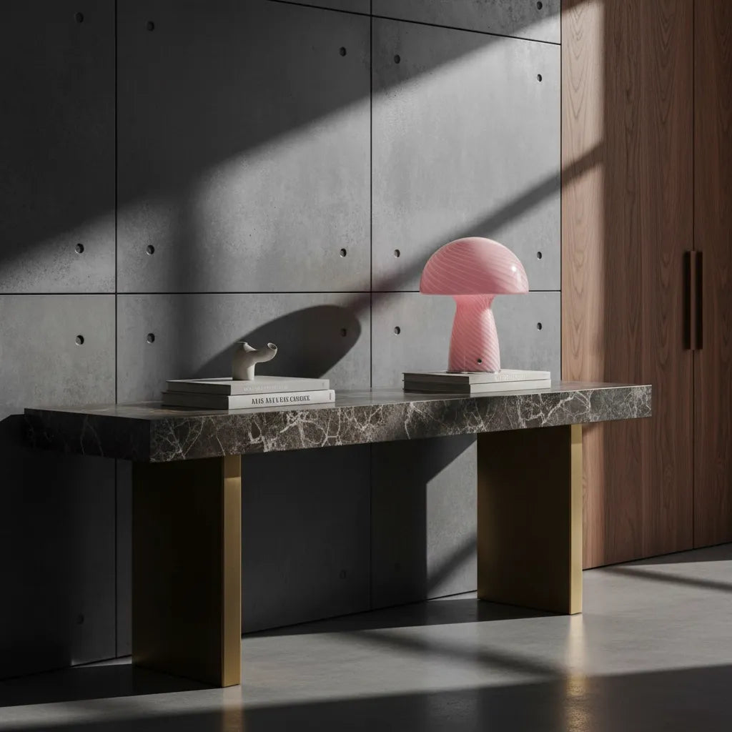 Lampe Champignon Verre