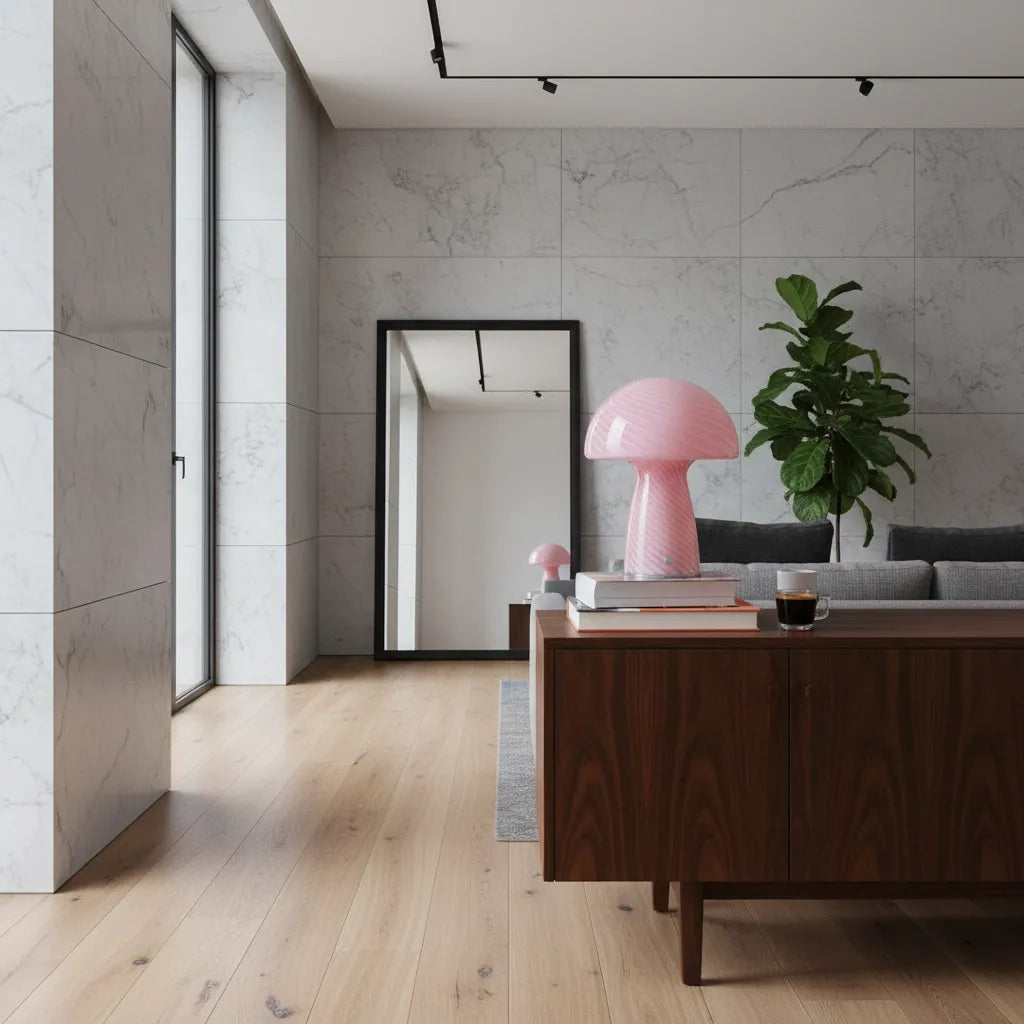 Lampe Champignon Verre